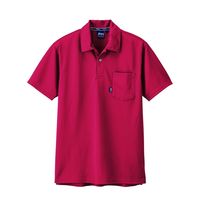 ジーベック 半袖ポロシャツ レッド LL 6140ー71ーLL 6140 1着（直送品）