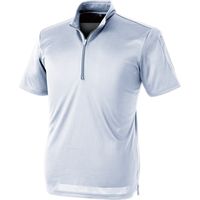 中国産業 1121C's CLUBパフォーマンスZIP 半袖ポロシャツシルバーS 1121-26-S 1枚（直送品）