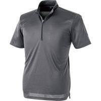 中国産業 1121C's CLUBパフォーマンスZIP 半袖ポロシャツチャコールグレー4L 1121-34-4L 1枚（直送品）