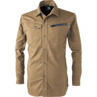 中国産業 2901C's CLUBドビーストレッチT/C 長袖シャツカーキ3L 2901-08-3L 1枚（直送品）