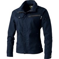 中国産業 2908C's CLUBドビーストレッチT/C 長袖ブルゾンネイビー・ブラック8L 2908-819-8L 1枚（直送品）