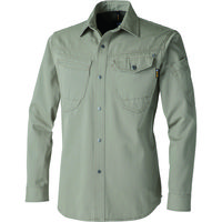 中国産業 770021HOP-SCOT綿100%長袖シャツベージュL 770021-01-L 1枚（直送品）