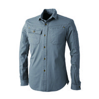 中国産業 8051DOGMAN SELECTEDドビースリムストレッチ・長袖シャツL・グレー4L 8051-809-4L 1枚（直送品）