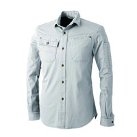 中国産業 8051DOGMAN SELECTEDドビースリムストレッチ・長袖シャツアッシュ・グレーM 8051-818-M 1枚（直送品）