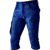 中国産業 9856HOP-SCOTストレッチデニムカーゴハーフパンツインディゴブルー6L 9856-17-6L 1本（直送品）