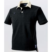 中国産業 1254DOGMAN半袖ラガーシャツクロS 1254-19-S 1枚（直送品）