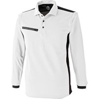 中国産業 1710C's CLUBリフレクション長袖ポロシロL 1710-18-L 1枚（直送品）