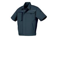 クロダルマ 夏半袖ジャンパー チャコールグレー×ネイビー 3L 265981-48-3L 1枚（直送品）