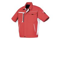 クロダルマ 夏半袖ジャンパー レンガ×シルバー M 265981-69-M 1枚（直送品）