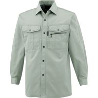 中国産業 2401CUC長袖シャツフェードグリーン4L 2401-36-4L 1枚（直送品）