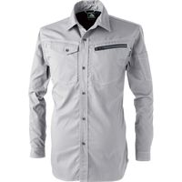 中国産業 2901C's CLUBドビーストレッチT/C 長袖シャツアッシュ・グレー3L 2901-818-3L 1枚（直送品）