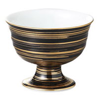 みやび街道 高台小鉢 黒金渦高台小鉢 (2個入) mkd-06222053（直送品）