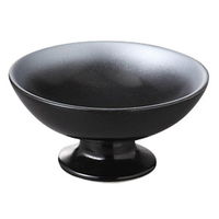 みやび街道 高台小鉢 銀彩黒高台小鉢 (3個入) mkd-06306773（直送品）