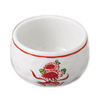 みやび街道 珍味 赤絵花鳥三ツ足珍味(小) (5個入) mkd-11222073（直送品）