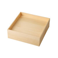 みやび街道 松花堂 白松クリア塗装木製正角身蓋セット(ダイ) (1個入) mkd-12401773（直送品）