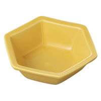 みやび街道 松花堂 黄六角鉢 (6個入) mkd-13021773（直送品）
