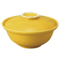 みやび街道 円菓子碗 黄釉蓋物 (2個入) mkd-14013933（直送品）