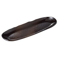 みやび街道 付出皿 備前灰釉9寸楕円細皿 (3個入) mkd-17715773（直送品）