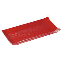 みやび街道 付出皿 パレット24cm長角プレート(赤) (4個入) mkd-18009253（直送品）