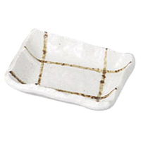 みやび街道 焼物皿 粉引ラセン長角小皿 (9個入) mkd-22137793（直送品）