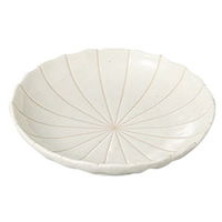 みやび街道 中皿 粉引十草菊型5.0皿 (7個入) mkd-24232573（直送品）