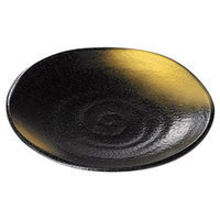 みやび街道 和皿 黒金彩ウズ丸皿16cm (3個入) mkd-24513773（直送品）