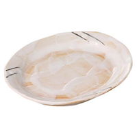 みやび街道 和皿 赤志野楕円5.0皿 (4個入) mkd-24802373（直送品）