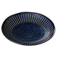 みやび街道 和皿 ハスイ十草海碧和軽40皿 (11個入) mkd-24908083（直送品）