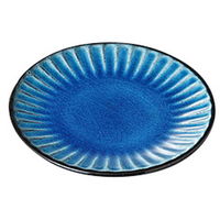 みやび街道 小皿 黒土化粧シノギ3.0皿(トルコ) (7個入) mkd-26621253（直送品）