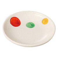 みやび街道 小皿 三色丸紋小皿 (5個入) mkd-26806713（直送品）