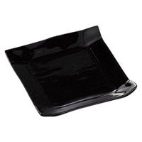 みやび街道 小皿 パレット8cmプレート(黒) (10個入) mkd-27038253（直送品）