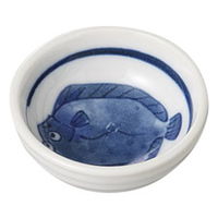 みやび街道 小皿 ヒラメ深豆皿 (15個入) mkd-27645343（直送品）