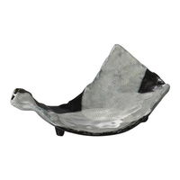 みやび街道 変形盛皿 カイラギ三ツ足扇皿 (2個入) mkd-33703223（直送品）