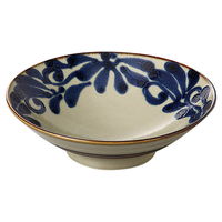 みやび街道 盛鉢 琉球ルリ唐草8.0メン鉢 (3個入) mkd-37110343（直送品）