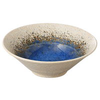 みやび街道 盛鉢 青水彩輪二重20cm深鉢 (4個入) mkd-37304773（直送品）