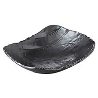 みやび街道 盛鉢 鉄結晶荒瀬型 大鉢 (2個入) mkd-38111263（直送品）