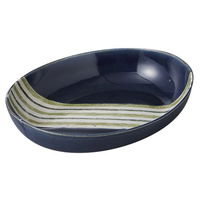 みやび街道 鉢 帯十草楕円皿(小) (5個入) mkd-38836323（直送品）