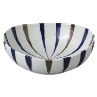 みやび街道 鉢 藍十草楕円5.5鉢 (6個入) mkd-39052343（直送品）