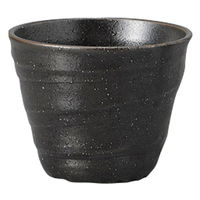 みやび街道 酒器 黒備前焼酎カップ (10個入) mkd-41617023（直送品）