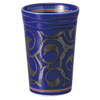 みやび街道 酒器 渦潮フリーカップ(青) (4個入) mkd-41716483（直送品）