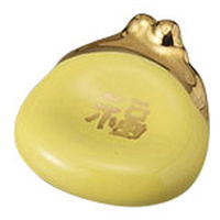 みやび街道 箸置き ガマ口 福 イエローハシオキ (8個入) mkd-42819083（直送品）