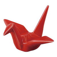 みやび街道 箸置き 折リ鶴 箸置キ赤 (10個入) mkd-43008413（直送品）