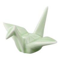 みやび街道 箸置き 折リ鶴 箸置キ緑 (10個入) mkd-43011413（直送品）