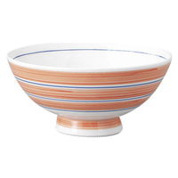 みやび街道 飯碗 ウズマキ(オレンジ)毛料 (5個入) mkd-52537793（直送品）