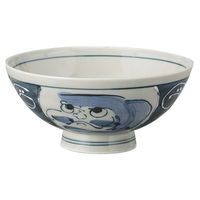 みやび街道 飯碗 古染一珍ダルマ毛料 (5個入) mkd-52649793（直送品）