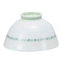 みやび街道 飯碗 フラワーリング青健康軽量茶碗 (4個入) mkd-53002483（直送品）