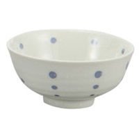 みやび街道 飯碗 水玉ＢＬ茶碗 (9個入) mkd-53130573（直送品）