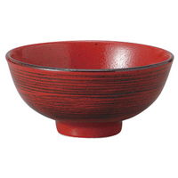 みやび街道 飯碗 根来千段中平碗 (4個入) mkd-53401203（直送品）