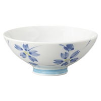 みやび街道 飯碗 枝サクラブルー茶碗 (10個入) mkd-53630483（直送品）
