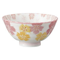 みやび街道 飯碗 雅桜赤茶碗 (7個入) mkd-53901483（直送品）